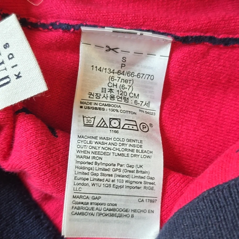 GAP Kids Dark Blue Leggings with Bright Pink Stars